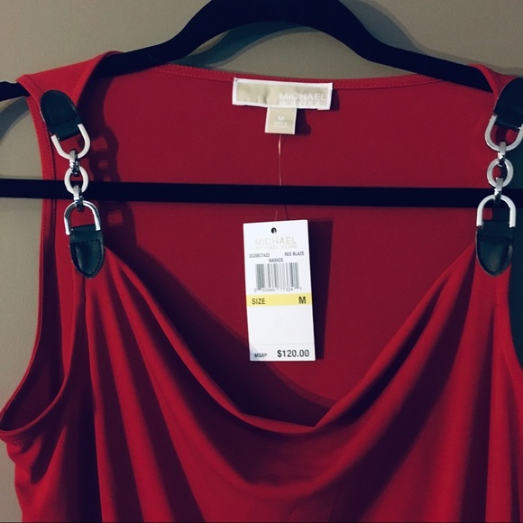 NWT MICHAEL KORS RED DRESS - Picture 2 of 4